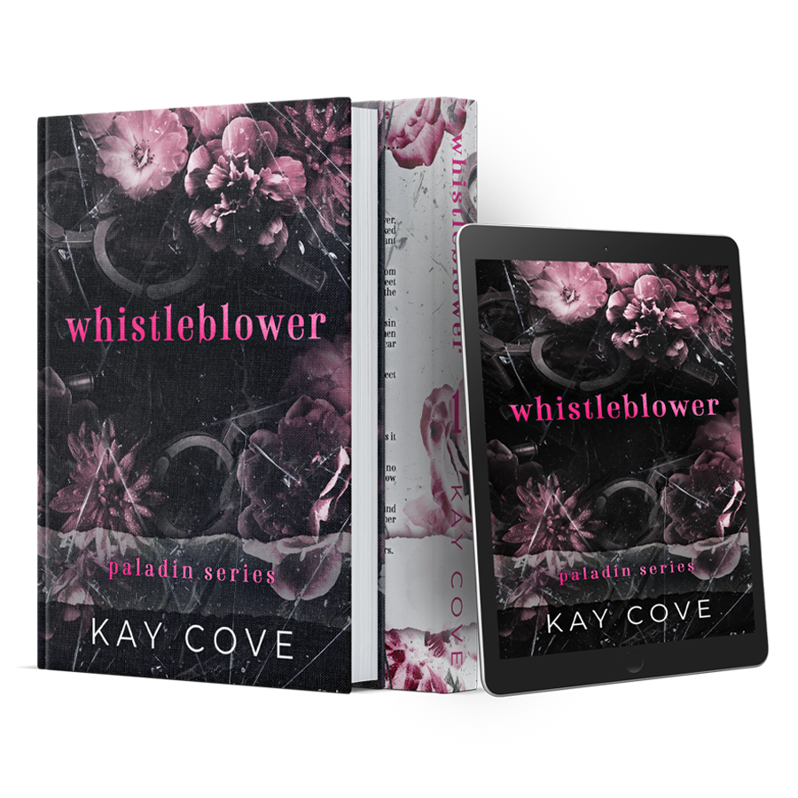 whistleblower book mockup ipad and book by kay cove