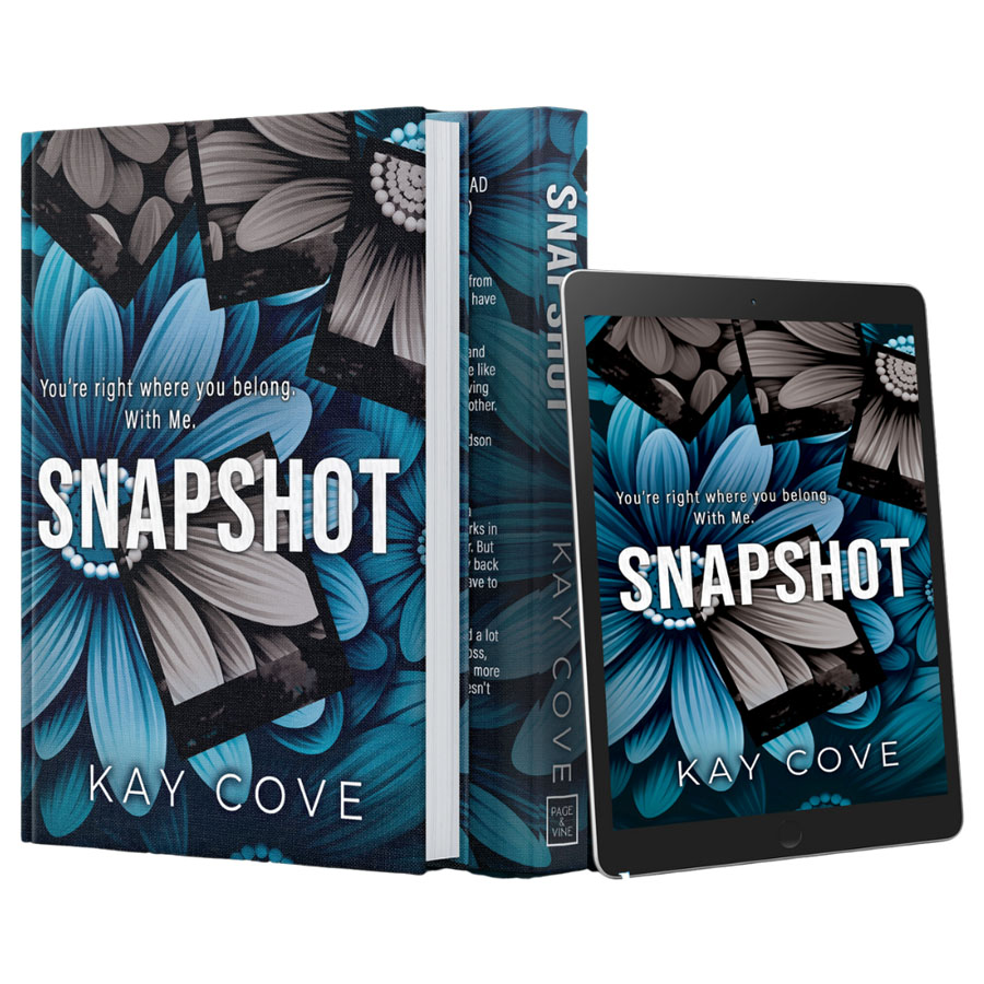 snapshot lessons in love series: book 1 and ipad mockup by kay cove